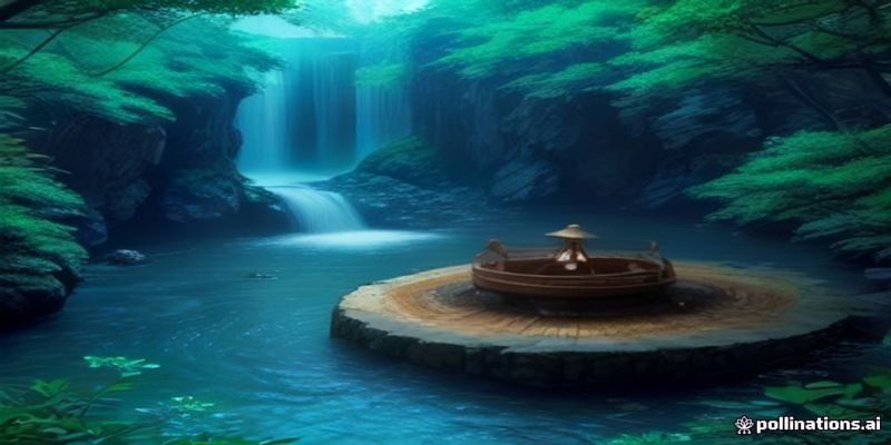 每日大赛yan赛场全景图，蓝色霓虹灯光照亮电竞赛场，选手专注参赛，竞技氛围紧张热烈